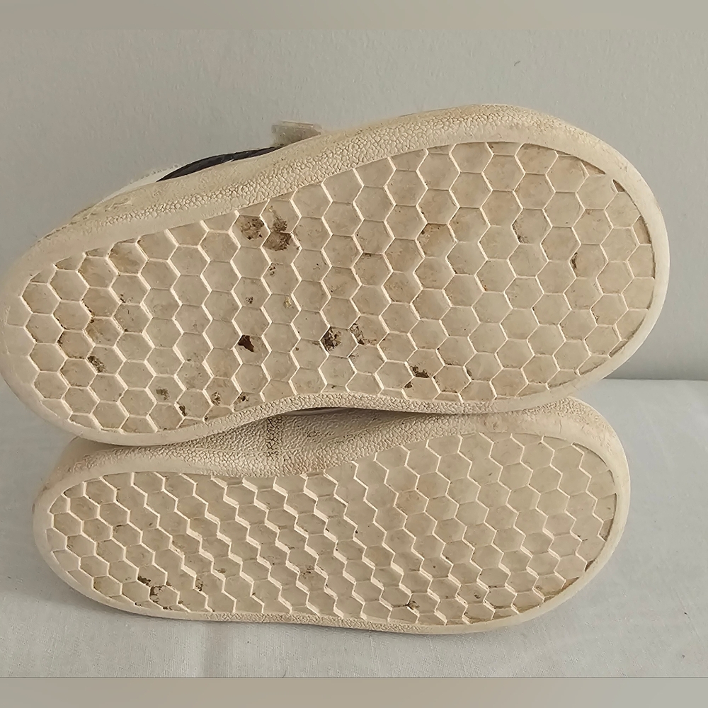 ADIDAS Grand Court White & Black Leather Velcro Closure Sneakers, Shoes - Picture 6 of 7
